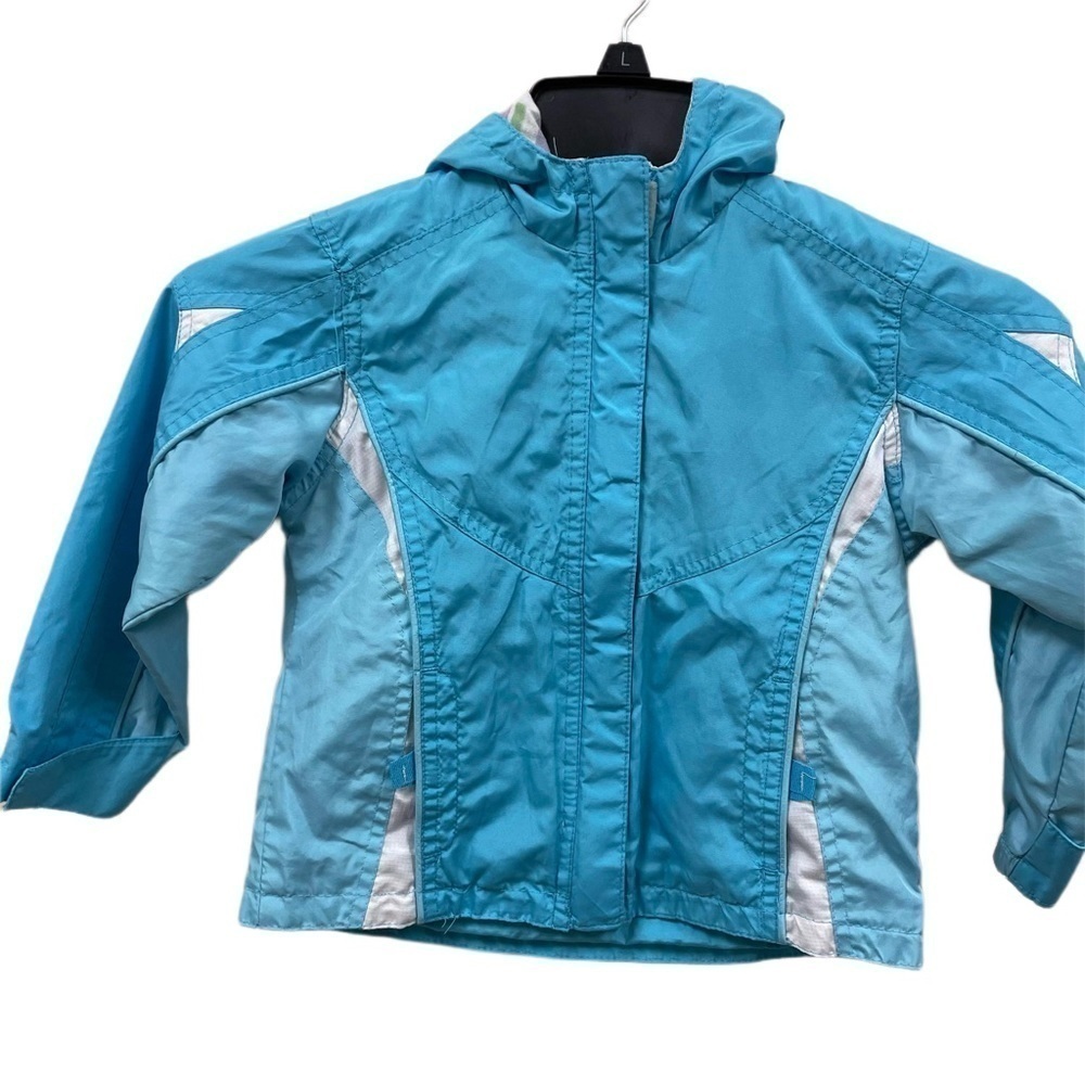 Big Chill Boys Blue 3T Rain Jacket - Hooded Long Sleeve